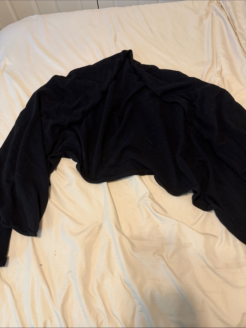 J. Crew Black Lightweight Wrap Scarf